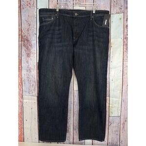 Mavi Jeans Matt Relaxed Straight Leg Dark Wash Mens Jeans W42 L30 Comfort Style